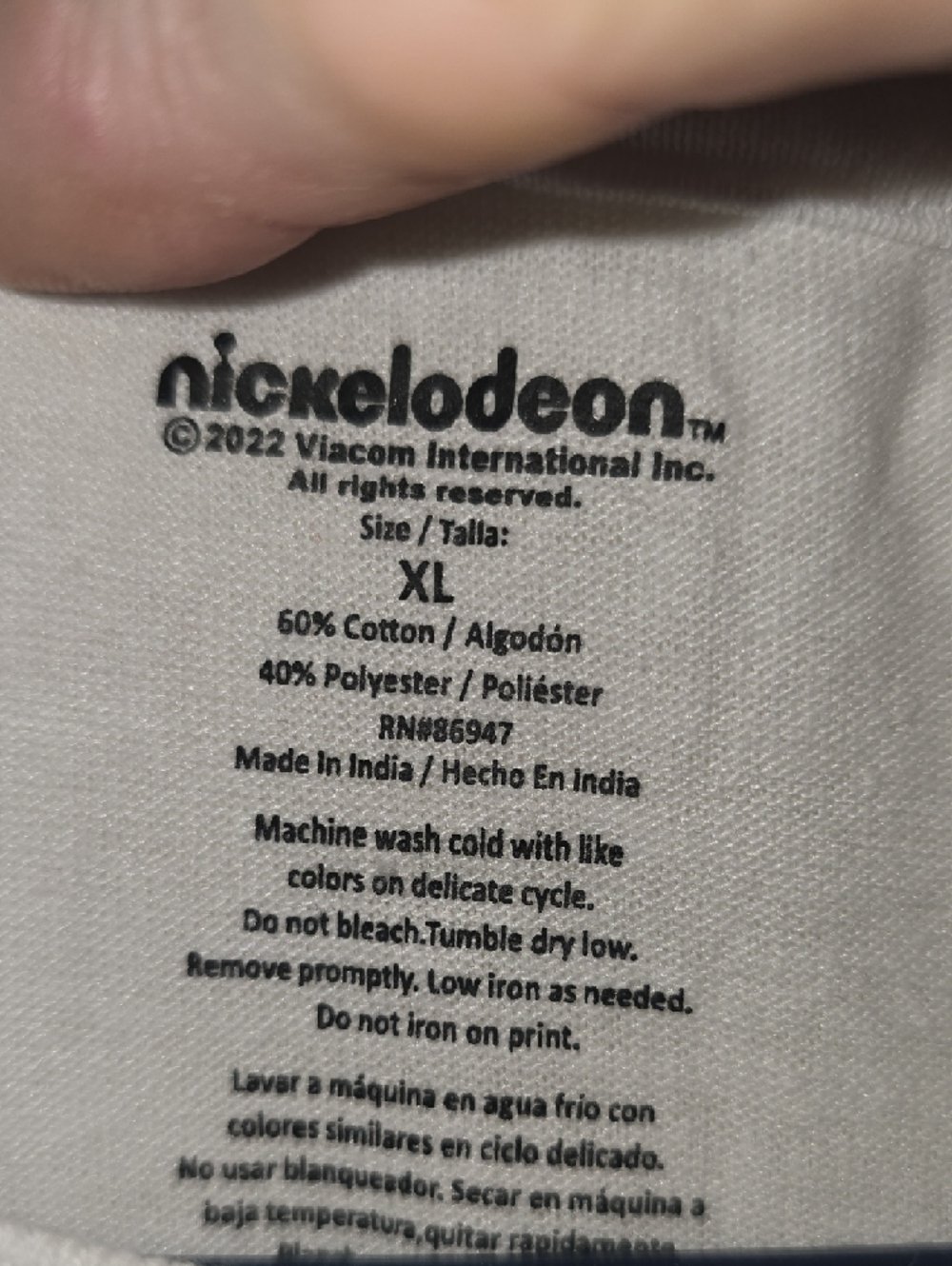 Nickelodeon White Rugrats Character Grid Short Sleeve Tee - Picture 2 of 5
